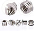 Maxmoral 3 Sets 1/4 Inch to 3/8 Inch Threaded Screw Mount Adapter Set for Camera Tripod Monopod DSLR Camera Flash Trigger - Female to Female Adapt...