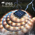 Solar Strip Lights Outdoor LED Outdoor Tape Lights Waterproof 20FT 180LED Rope Cuttable for Wrap Outside Pool Christmas Back Lighting Stair Step (...