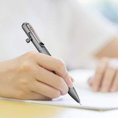 SMOOTHERPRO Premium Bolt Action Pen Compatible with Pentel Refill Durable Stainless Steel Clip Weight Balanced for EDC Signature Office School Bus...