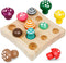 Wooden Toys Mushroom Toy Harvest Game Montessori Educational Learning Shape Sorting & Number Matching Games Sensory Training Easter Birthday Gift ...