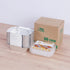 50 Pack Small 8 OZ/230ML Capacity Disposable Takeout Foil Pans with Clear Plastic Lids - Aluminum Foil Food Containers with Strong Seal for Cateri...