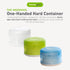 humangear GoTubb | Hard Container | Easy Open | Food-Safe Material, Clear/Green/Blue, Small...