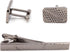 Caesar Titanium Cuff-Links and Tie Clip Set...