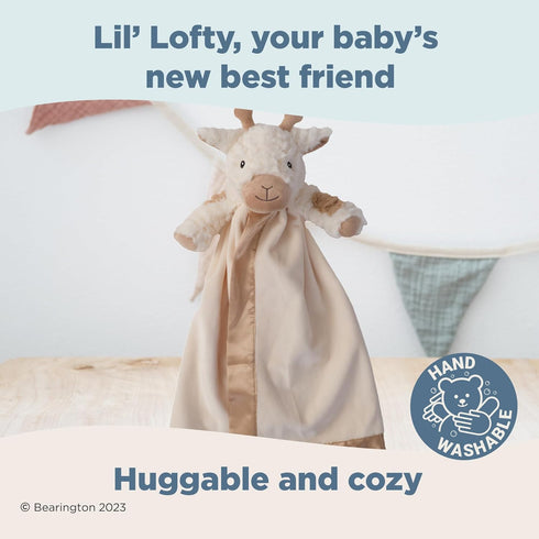 Bearington Lil' Lofty 18 Inch Giraffe Loveys for Babies - Security Blanket for Babies - Lovies for Babies Security Blanket with Stuffed Animal...