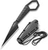 Omesio Fixed Blade Knife with Sheath, 6.38” Neck Knife Full Tang Small Necklace Knife for Men, Compact EDC Tactical Knife Suitable for Survival Hi...