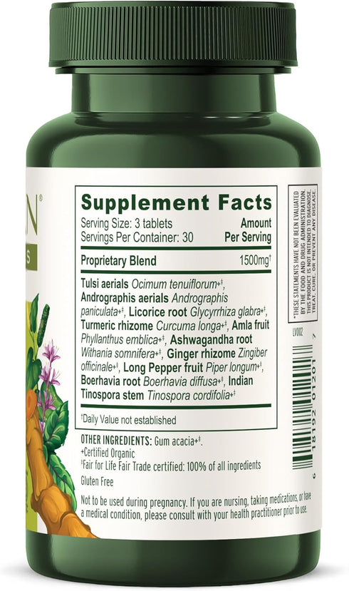 Banyan Botanicals Immune Strong – Organic Supplement with Turmeric & Tulsi – Ayurvedic Immune Formula That Supports The Body's Natural Defenses* –...