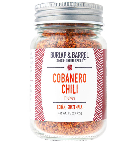 Burlap & Barrel Cobanero Chili Flakes - As Seen on Shark Tank! Smoky Heat, Fruity, Peachy Aroma - Red Powder Flakes for Spicy Dishes, Chili Powder...