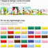 Arteza Kids Air-Dry Clay, 36 Bars, Magical Creatures Modeling Clay-by-Numbers Kit, 7 Magical Cards, 14 Googly Eyes, Craft Supplies for Learning Ce...