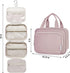 Narwey Hanging Toiletry Bag for Women Travel Makeup Bag Organizer Toiletries Bag for Travel Size Essentials Accessories Cosmetics (Dusty Rose (Med...