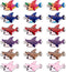 FASHEWELRY 100Pcs Alloy Shark Enamel Connector Charms Metal Fish Link Charms Jewelry Pendants Links for DIY Necklace Bracelet Jewelry Making...