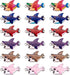FASHEWELRY 100Pcs Alloy Shark Enamel Connector Charms Metal Fish Link Charms Jewelry Pendants Links for DIY Necklace Bracelet Jewelry Making...