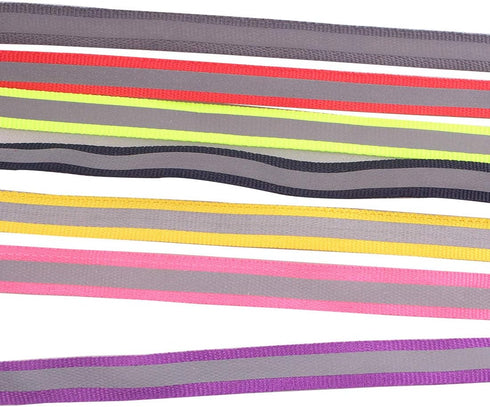 Sew on High Visibility Reflective Fabric Tape Ribbon 15colors x 2Yards (Width -10mm)...