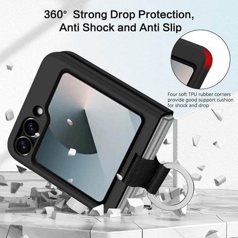 BENTOBEN Samsung Galaxy Z Flip 6 Case, Galazy Z flip 6 5G Case, Slim Fit Full Body Rugged Shockproof Protection Cover with Ring Girls Women Boy Me...