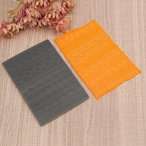 Arbuya Boho Style Polymer Clay Texture Sheets for Earring Jewerly Making, Clay Texture Mat for Polymer Clay Projects Polymer Clay Earrings Tools...