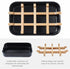 Soap Dishes for Bar Soap, Black Bathroom Soap Holder, Bamboo Soap Dishes Holder for Bathroom Shower, Bathroom Sink Soap Dish...