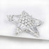 Women's Crystal Cubic Zirconia Winter Snowflake Star Shell Pearl Flower Brooch Pins Christmas Holiday Pendant Jewelry Clear Silver...