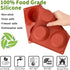 JOERSH 2-PK Silicone Texas Muffin Pans Non-Stick 6 Cups 3 Inch Regular Cupcake Baking Pans, Silicone Molds for Egg Muffins, Cupcakes...