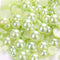 Dowarm 1000 Pieces Flatback Half Pearls, Flat Backed Round Half Pearls Beads for Crafts Jewelry, Mixed Size 4mm 6mm 8mm 10mm 12mm 14mm (Light Gree...