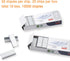 NO.10 Staples, 16 Sheets 80g A4 Paper Binding Capacity, 10,000 staples in total, 10 Boxes/Package, 1,000 pcs per Box...