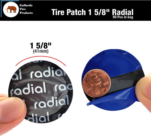 Radial Tire Patches | Heavy Duty | Strong Adhesive (1 5/8" (50 Pcs Pack))...