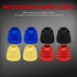 DaierTek 12 Volt 50 Amp Heavy Duty Toggle Switch 12V ON Off IP65 Waterproof Switch 2 Pin with Rubber Boot Cover (Black Amber Red Blue) -2pcs...