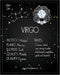 Posterizer 1 pcs-Astrology Posters-Zodiac Sign Virgo-Astrology & Zodiac Art-Astronomy- Gift for Steampunk and Astrology Lovers-Living Room Bedroom...