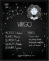 Posterizer 1 pcs-Astrology Posters-Zodiac Sign Virgo-Astrology & Zodiac Art-Astronomy- Gift for Steampunk and Astrology Lovers-Living Room Bedroom...