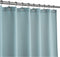 Stall Shower Curtain Fabric 36 x 72 Inch, Waffle Weave, Hotel Luxury Spa, 230 GSM Heavy Duty, Water Repellent, Blue Pique Pattern Decorative Bathr...