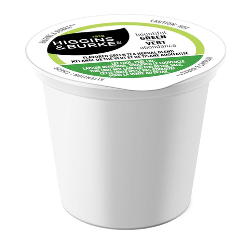 Higgins & Burke Bountiful Green, Loose Leaf, Green Tea, Keurig K-Cup Brewer Compatible Pods, 24 Count...