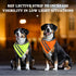 2 Pcs Reflective Dog Bandana with Neon Orange Green Color High Visibility Reflective Dog Scarf Safety Dog Reflective Gear Hook and Loop Tape Trian...