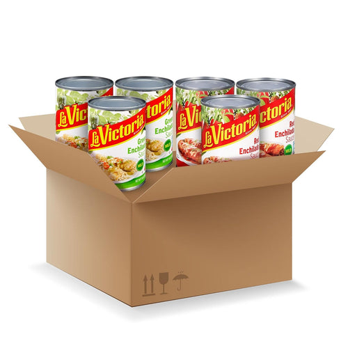 LA VICTORIA Variety Pack, Green, Red enchilada sauce, 10 oz Can (6 Pack)...