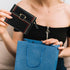 Wallet Women Credit Card Holder Black Small Wallets Cute Leather Coin Purse Minimalist Design Women's Travel Wallets with ID Window Kawaii Cash Wa...