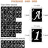 Alphabet Letter Stencils 2 inch, 68 Pcs Reusable Plastic Letter Number Symbol Stencil, Interlocking Template Kit for Painting on Wood, Wall, Fabri...