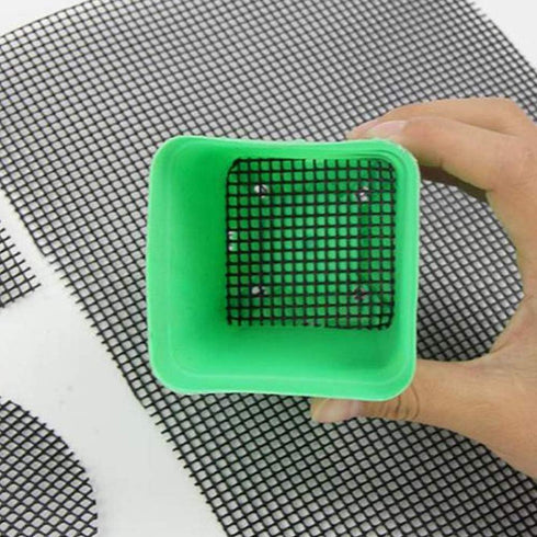 Lainrrew Plastic Mesh Screen for Plant Pots - 50 Pcs, Black, Outdoor...