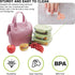 Mziart Insulated Lunch Bag Simple Bento Cooler Bag Lunch Tote Bag for Lunch Box for Women Men Adult Picnic Working Hiking Beach (Pink)...