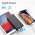 Portable Charger Power Bank 26800mAh, QC3.0 USB C PD Fast Phone Charging with Newest Intelligent Controlling IC, 3 Out & 2 Input External Cell Pho...