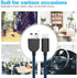 5Pack (3/3/6/6/10FT) Fast Charging 3A USB-C to USB-A Cable Rapid Charger Quick Cord Compatible Samsung Galaxy S10 S9 S8 Plus, Note 10 9 8, LG V50 ...