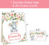 Yuzioey Pink Elephant Guess How Many Peanuts Baby Shower Game, 50 Cards and Matching Standing Sign, Girl Elephant Baby Shower Guessing Game...