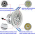 Lemonbest® Dimmable 110V 5W LED Ceiling Light Downlight, Warm White Spotlight Lamp Recessed Lighting Fixture, Halogen Bulb Replacement (2pcs)...