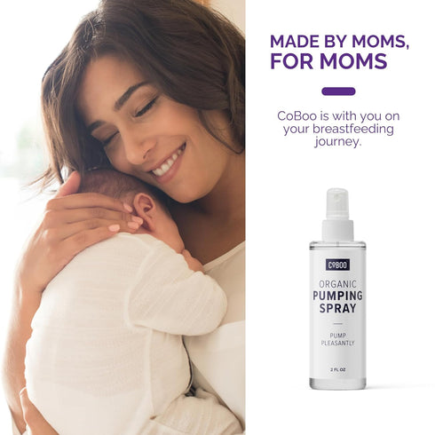 Pumping Spray 2 Fl Oz | Organic Skin Lubricant for Breast Pumping | Pump Flange Spray for Breast Shields | Vegan & Lanolin Free, Made in USA | Hel...