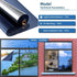 Heat control window film, window tint sun blocking blackout and UV protection, one-way privacy mirror reflective film,Explosion-proof Premium PET ...