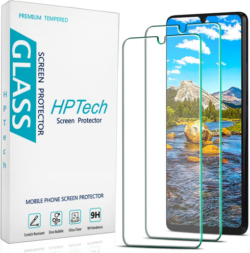 HPTech (2 Pack) Designed for Samsung Galaxy A42 5G Tempered Glass Screen Protector, Anti Scratch, Bubble Free...