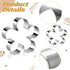 ICYANG Stainless Steel Cookie Cutters for Kids Rose Petal Flower Shape Christmas Valentine's Day Biscuit Fondant DIY Pastry Mold Cake Decoration f...