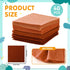 Hlonon 40Pcs Brown Felt Fabric Sheets, 6 x 6 Inch Pre-Cut Felt Sheet for DIY Crafts Sewing Patchwork Art Projects, 4 Colors...