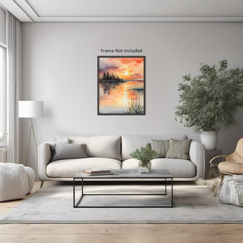 Posterizer 1 pcs- sea and beach themed oil painting style print 19-Landscape & Nature Art-Floral Botanical Art- Decor for Home & Office- unframed ...