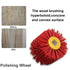 Abrasive Nylon Wire Drawing Wheel Drum Brushes, 80 Grit 120x100mm Wheel Drum Burnishing Tool Polishing Brush Wooden Wheels for Wood Furniture Work...
