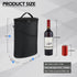 2 Bottle Wine Cooler Bag, Leakproof Insulated Padded Wine Gift Tote Carrier with Handle and Adjustable Shoulder Strap, for Travel, Wine Tasting, P...