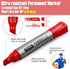 10 Pack Jumbo Permanent Markers Bulk Large Chisel Tip Permanent Markers Big Huge Poster Markers Quick Drying Markers Waterproof Markers for Office...