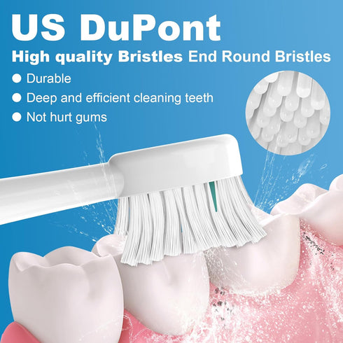 Replacement Brush Heads for WaterPik Sonic-Fusion 2.0 Flossing Toothbrush (SF-03/SF-04) and Sonic-Fusion Flossing Toothbrush (SF-01/SF-02),6 Count...
