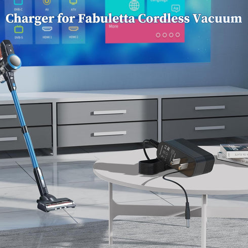 31V Power Cord for Fabuletta FSV101 FSV001 Cordless Stick Vacuum Cleaner Charger Replacement for Fabuletta Model RK-3100500 31VDC 500mA Power Adap...
